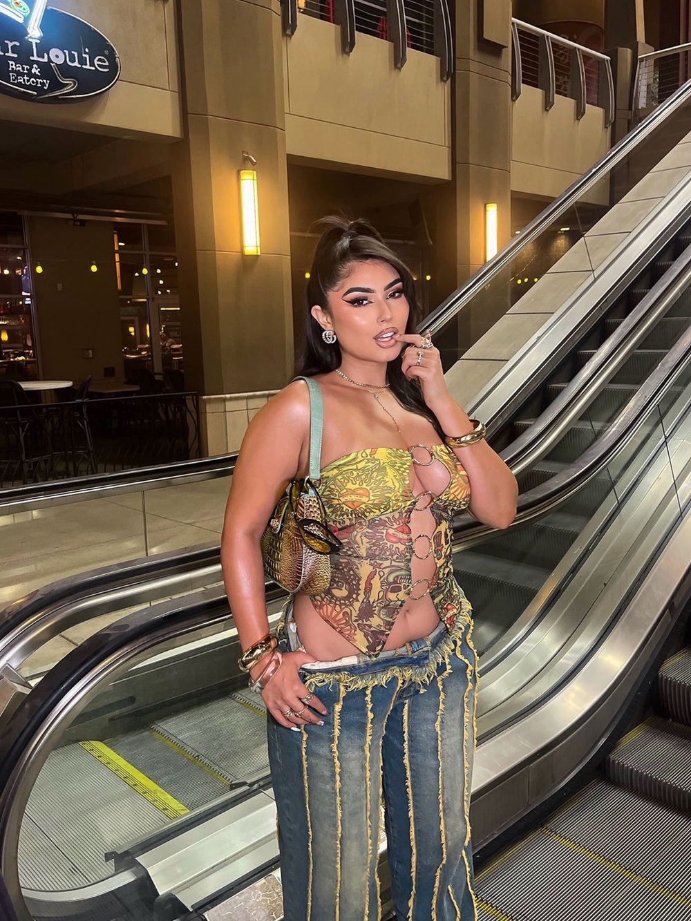 Truth Or Dare Mesh Top - Multi Color